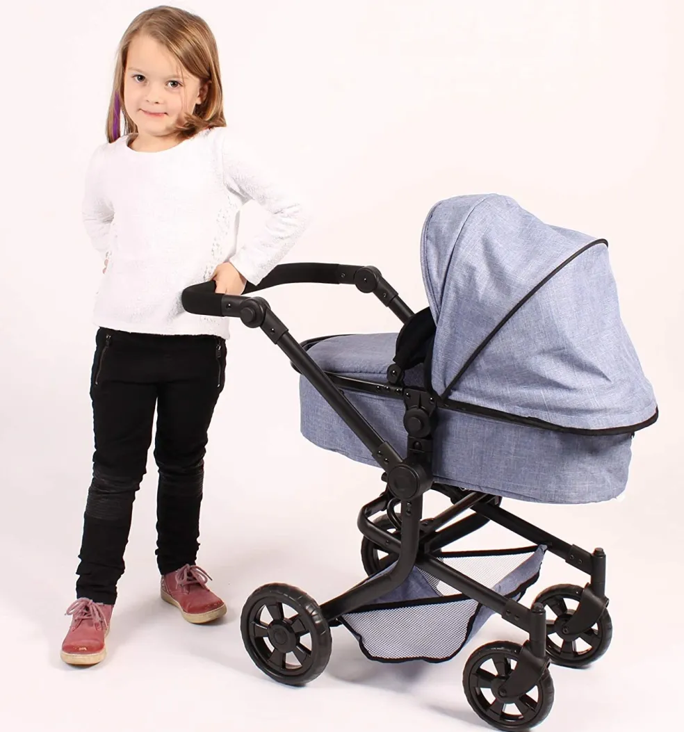 Bayer Chic 2000 Puppenwagen 2-in-1 Mika Blau