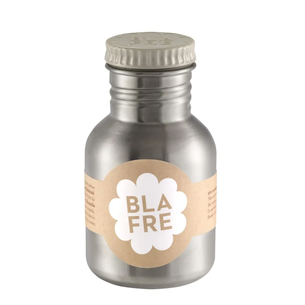 Blafre Trinkflasche 300 ml Grau aus Edelstahl