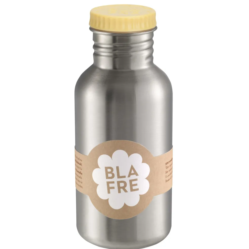Blafre Trinkflasche 500 ml Hellgelb aus Edelstahl
