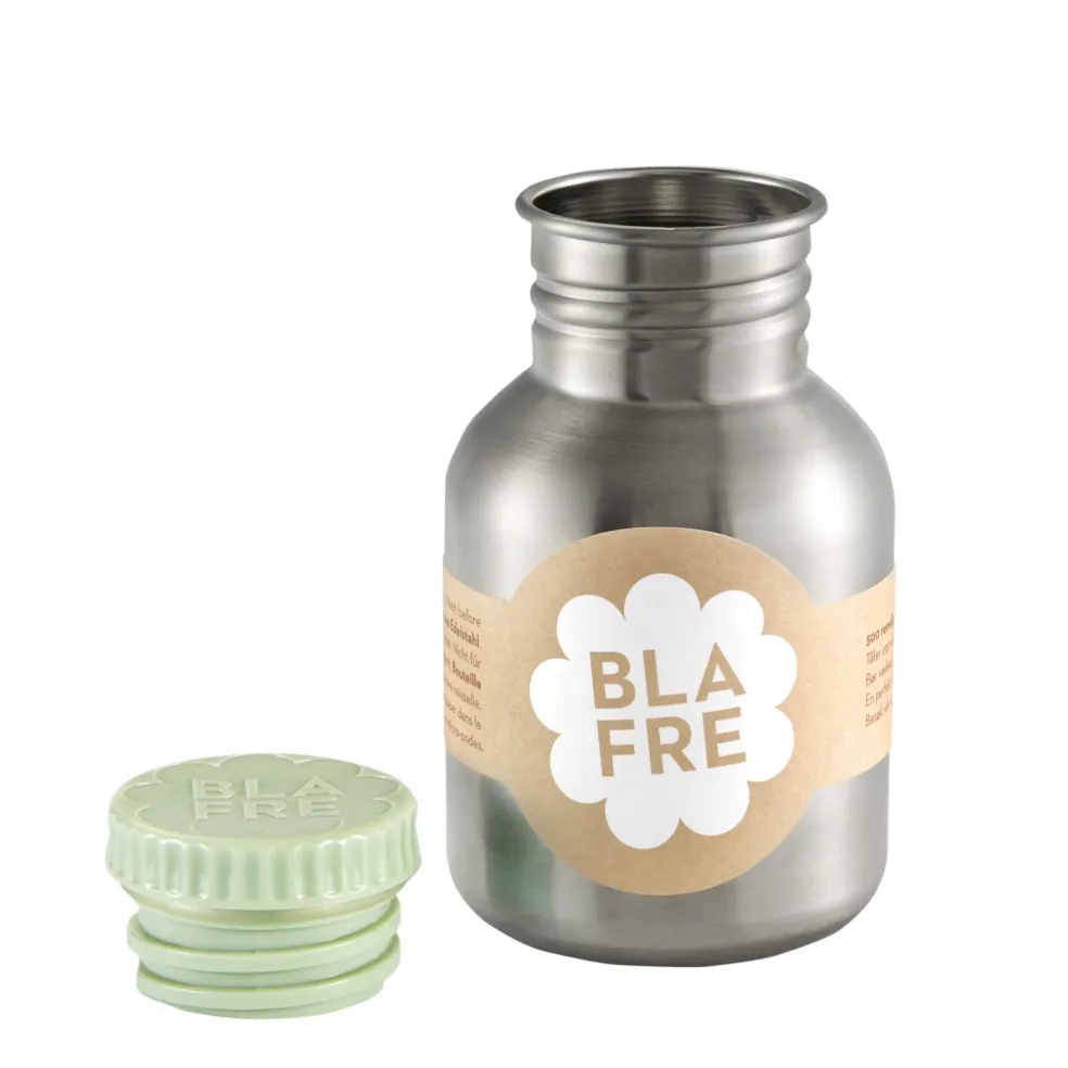 Blafre Trinkflasche 300 ml Hellgrün aus Edelstahl
