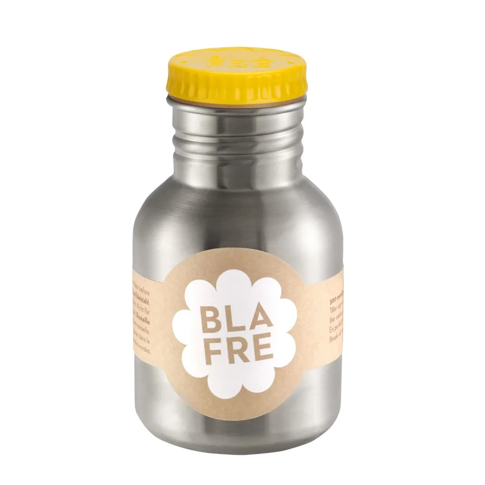 Blafre Trinkflasche Gelb 300 ml aus Edelstahl