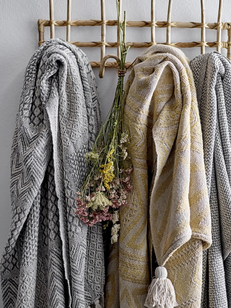 Bloomingville Garderobe Rattan Nature