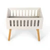 byASTRUP Holz Puppenbett mit Matratze