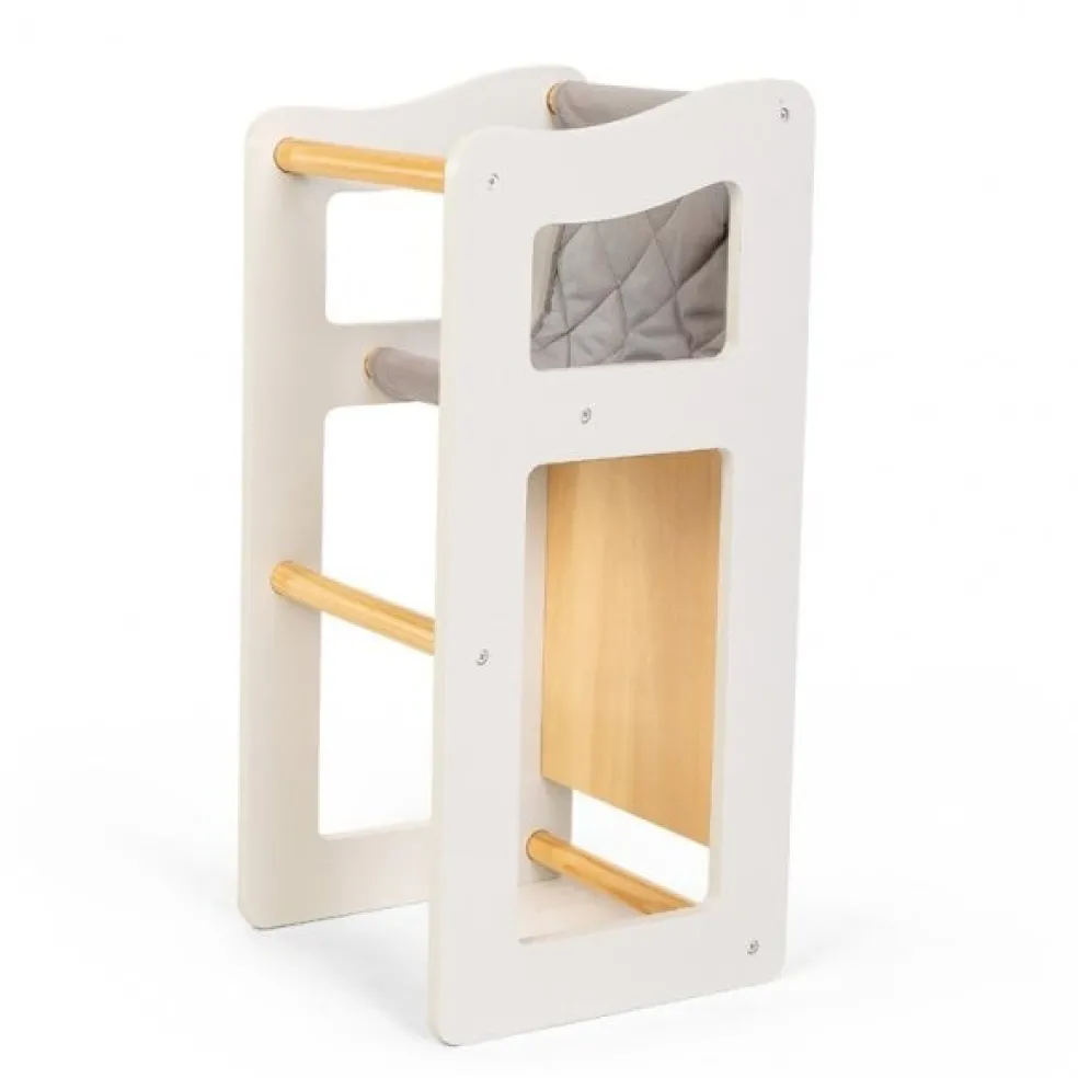 byASTRUP Holz Puppenhochstuhl 2 in 1