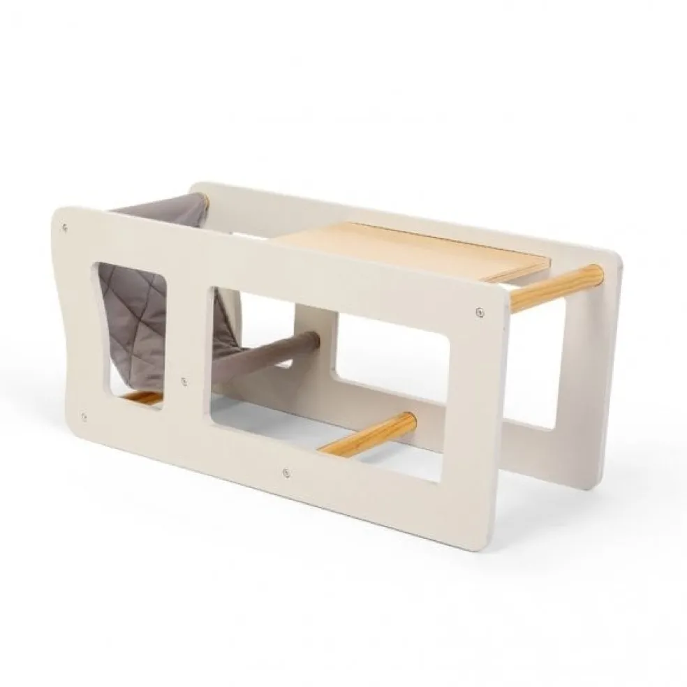 byASTRUP Holz Puppenhochstuhl 2 in 1
