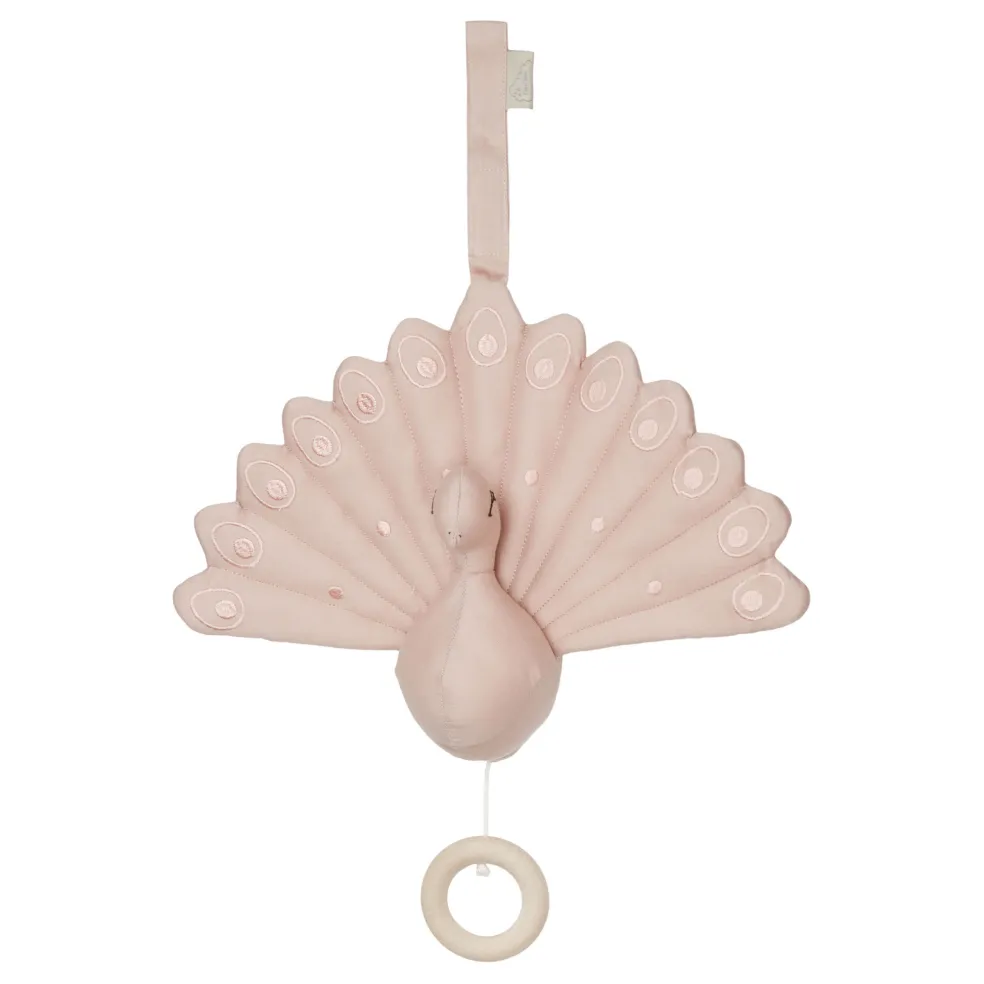 Cam Cam Copenhagen Musik Mobile Spieluhr Pfau Rosa