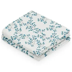 Cam Cam Copenhagen Mulltücher Fiori Blau 2er-Pack