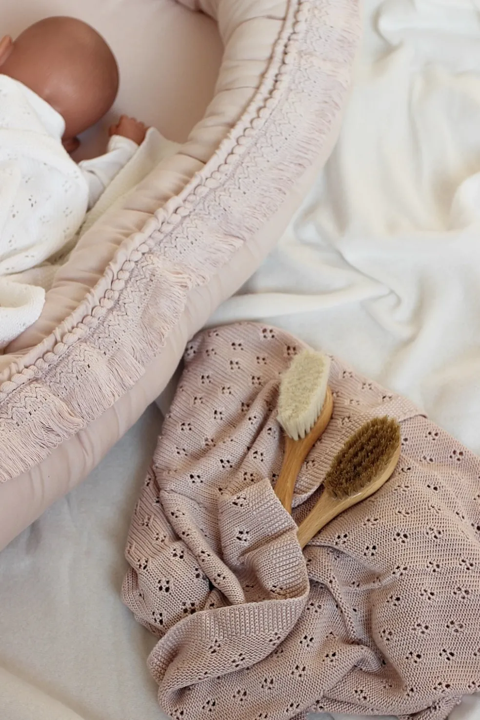 Cotton & Sweets Babynest Boho Powder Pink
