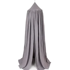 Cotton & Sweets Betthimmel Shark Grau Leinen