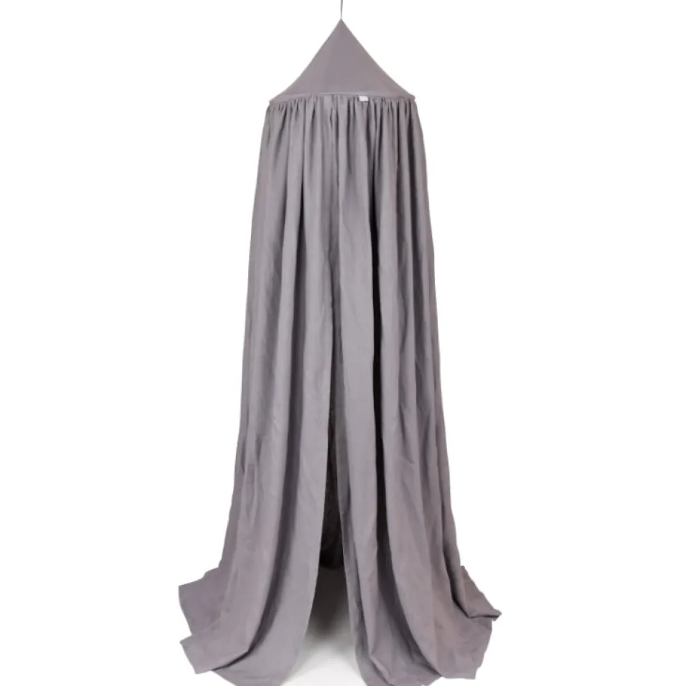 Cotton & Sweets Betthimmel Shark Grau Leinen
