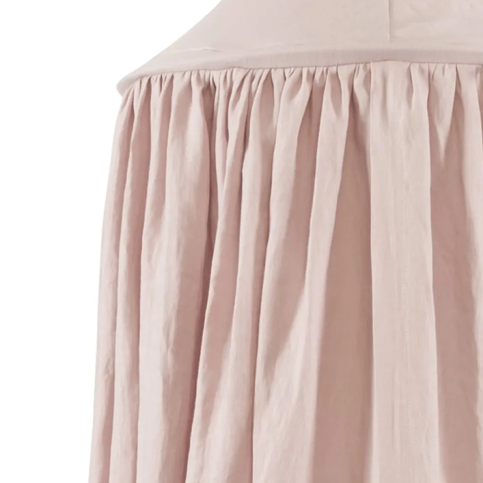 Cotton & Sweets Betthimmel Powder Pink Leinen