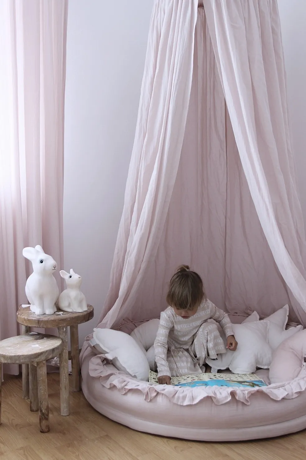 Cotton & Sweets Betthimmel Soft Baumwolle Powder Pink