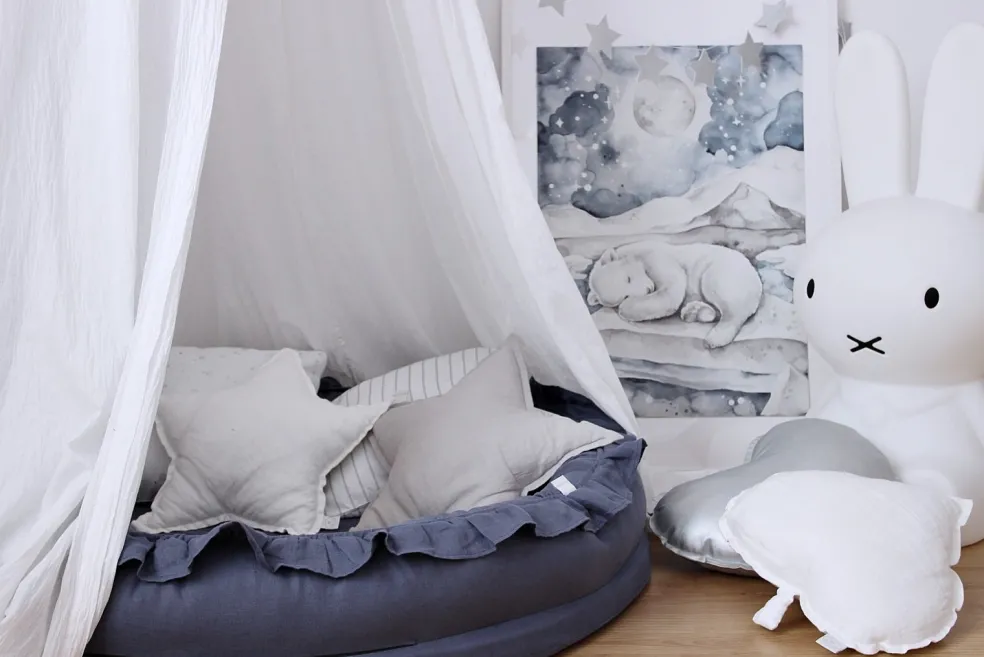 Cotton & Sweets Betthimmel Soft Baumwolle Weiß