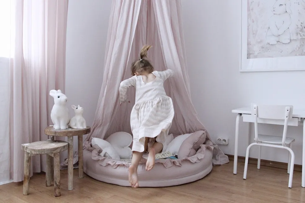 Cotton & Sweets Betthimmel Soft Baumwolle Powder Pink