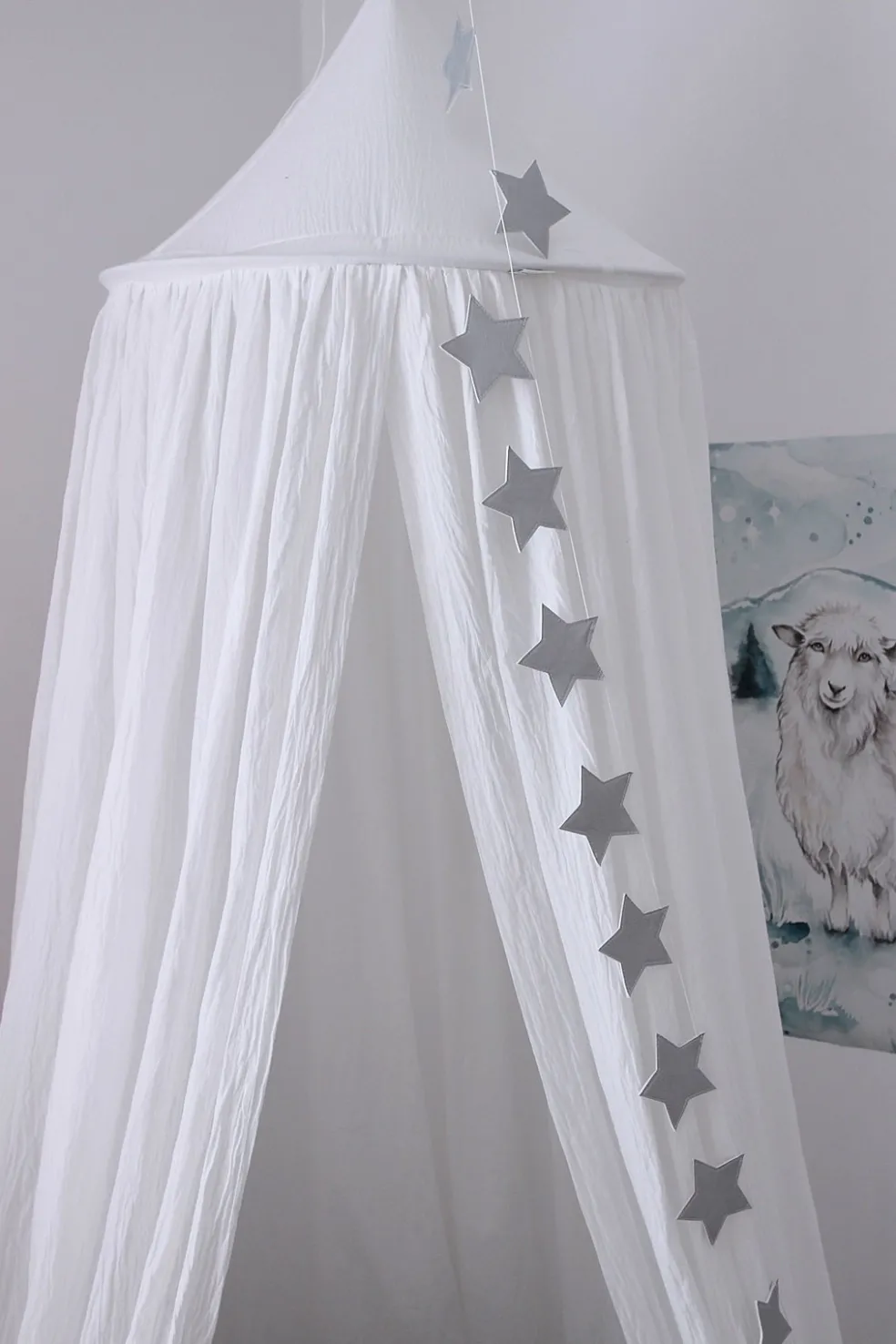 Cotton & Sweets Betthimmel Soft Baumwolle Weiß