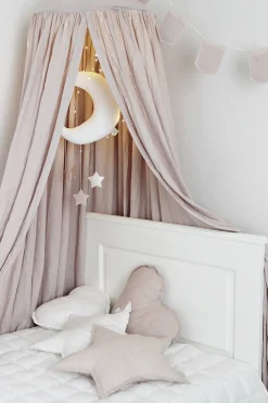 Cotton & Sweets Betthimmel Powder Pink Leinen