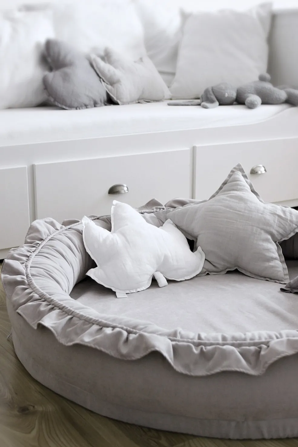 Cotton & Sweets Junior Nest Basic Hellgrau