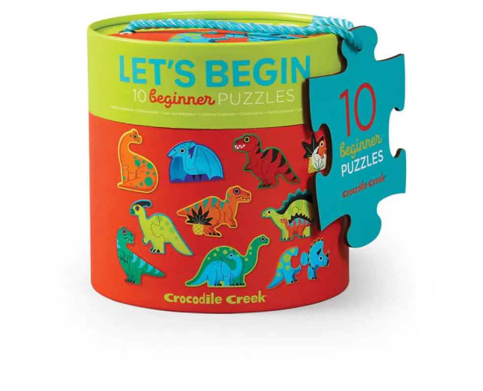 Crocodile Creek Puzzels 10 Puzzles Dino Let's Begin 2 Jahre+