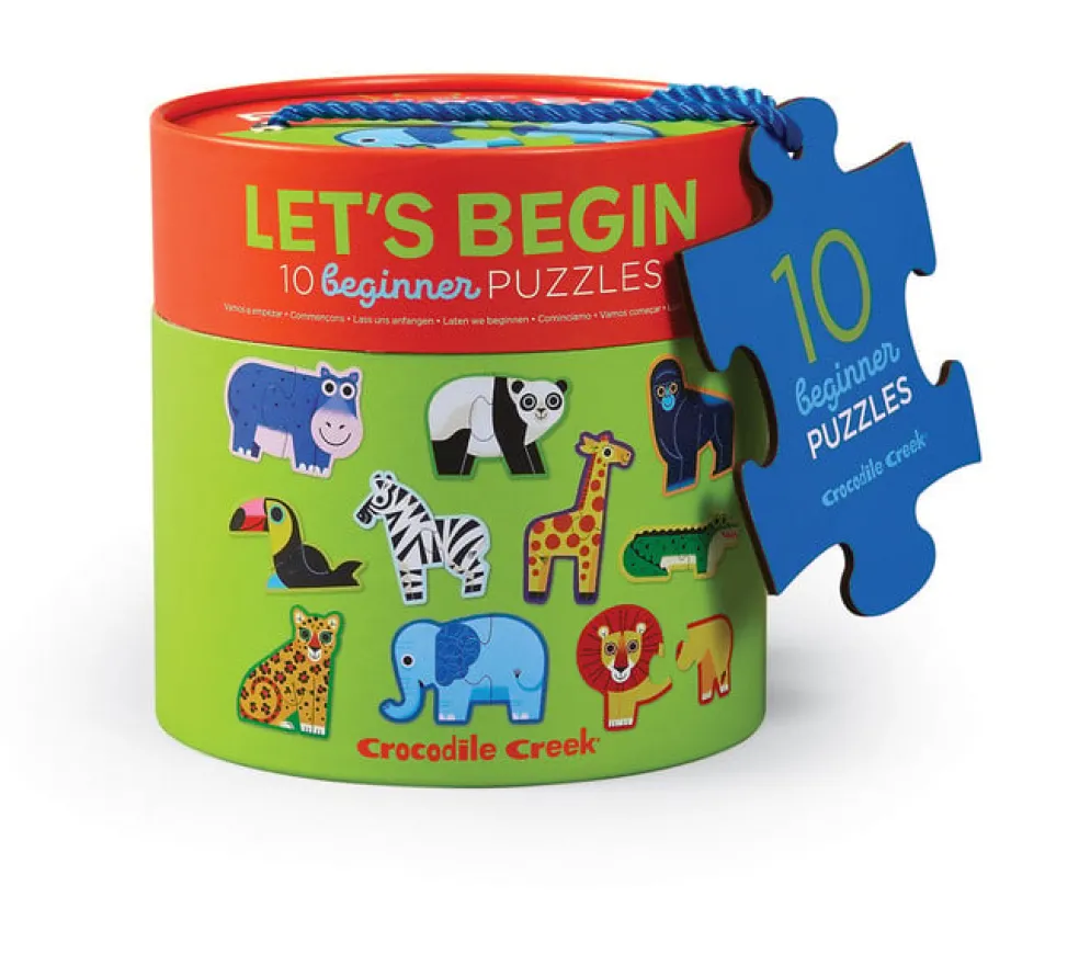 Crocodile Creek Puzzels 10 Puzzles Dschungel Let's Begin 2 Jahre+