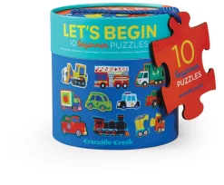 Crocodile Creek Puzzels 10 Puzzles Fahrzeuge Let's Begin 2 Jahre+
