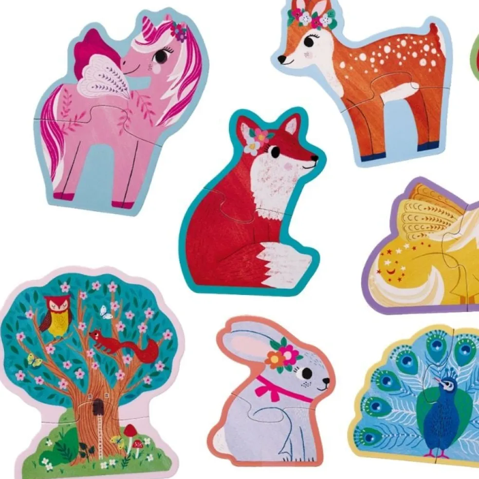 Crocodile Creek Puzzels 10 Puzzles Einhorn Let's Begin 2 Stk. 2 Jahre+