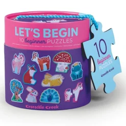 Crocodile Creek Puzzels 10 Puzzles Einhorn Let's Begin 2 Stk. 2 Jahre+