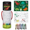 Crocodile Creek Puzzels Ausmal-Poster Dinosaurier & Sticker