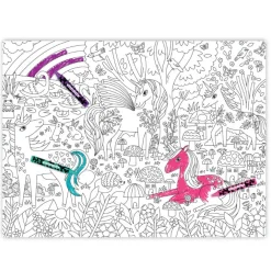 Crocodile Creek Puzzels Ausmal-Poster Unicorn & Sticker