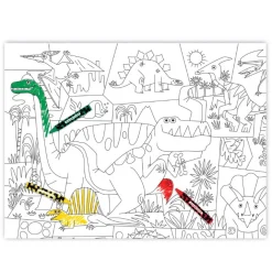 Crocodile Creek Puzzels Ausmal-Poster Dinosaurier & Sticker