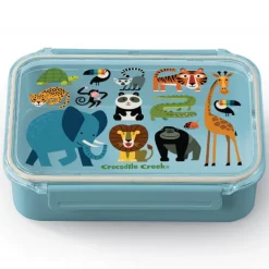 Crocodile Creek Puzzels Brotdose Jungle Friends Hellblau