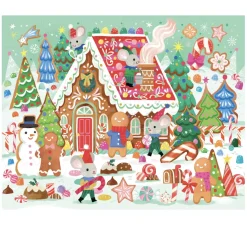 Crocodile Creek Puzzels Bodenpuzzle Weihnachten Gingerbread 36 St. 3 Jahre+