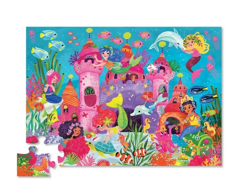 Crocodile Creek Puzzels Bodenpuzzle Meerjungfrau 36 St. 3 Jahre+
