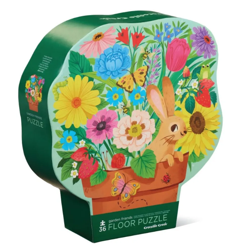 Crocodile Creek Puzzels Bodenpuzzle Garden Friends 36 Teile 3 Jahre+
