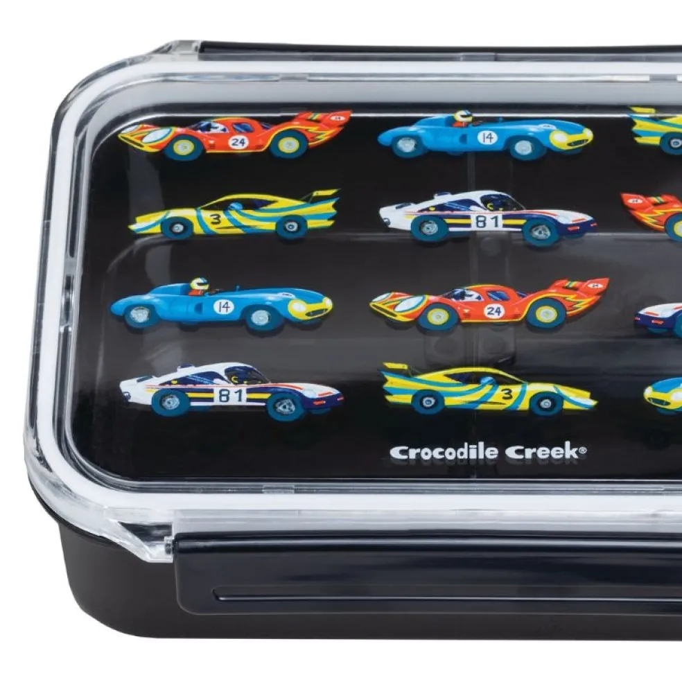 Crocodile Creek Puzzels Brotdose mit Fächern Rennwagen