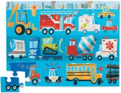 Crocodile Creek Puzzels Bodenpuzzle Fahrzeuge 36 Teile 3 Jahre+