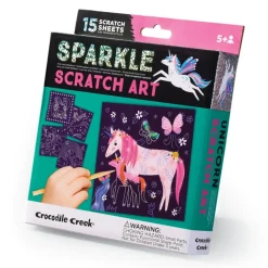 Crocodile Creek Puzzels Kratzbilder Unicorn Sparkle