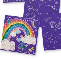 Crocodile Creek Puzzels Kratzbilder Unicorn Sparkle