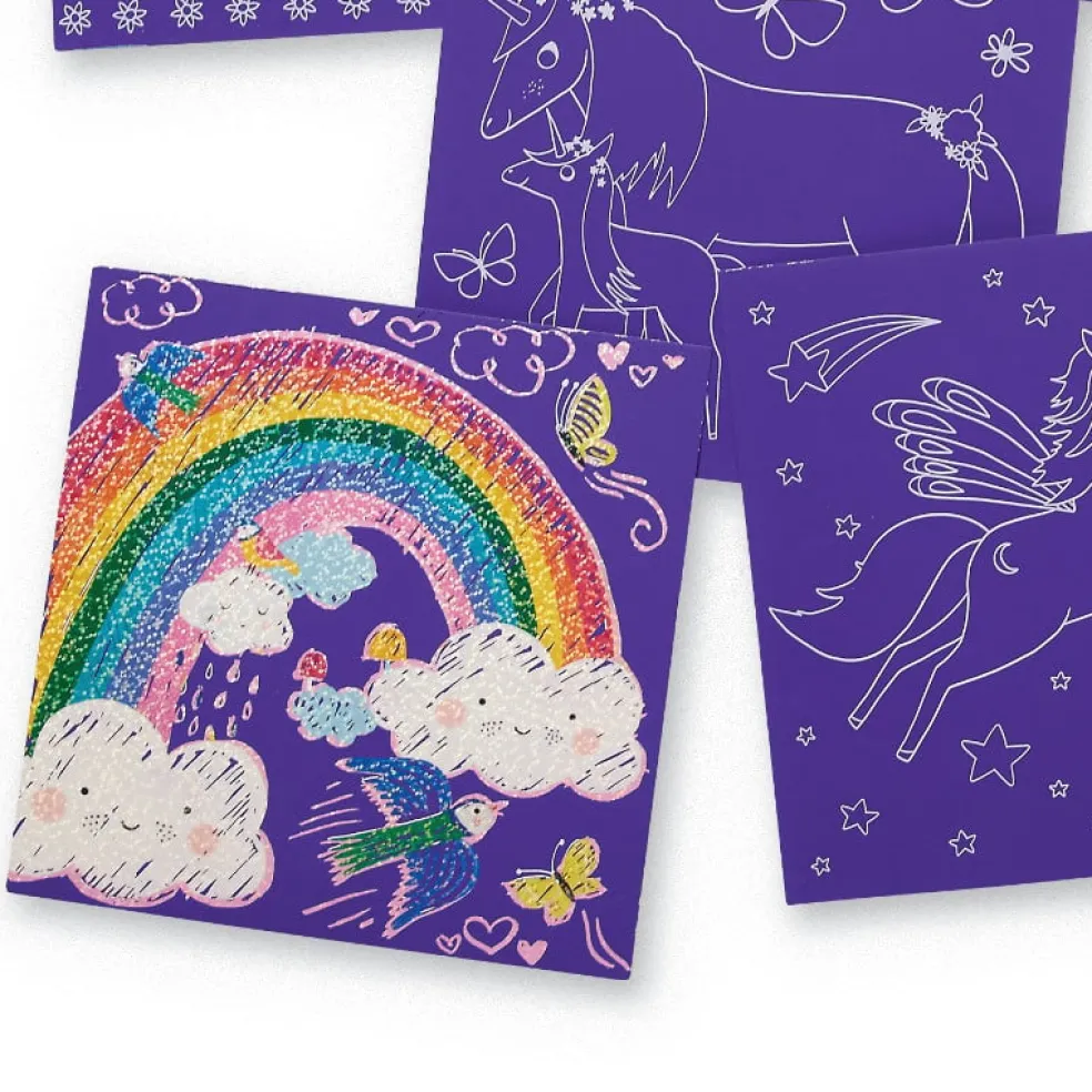 Crocodile Creek Puzzels Kratzbilder Unicorn Sparkle