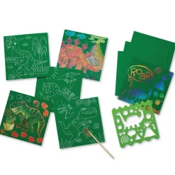 Crocodile Creek Puzzels Kratzbilder Dinosaurier Sparkle