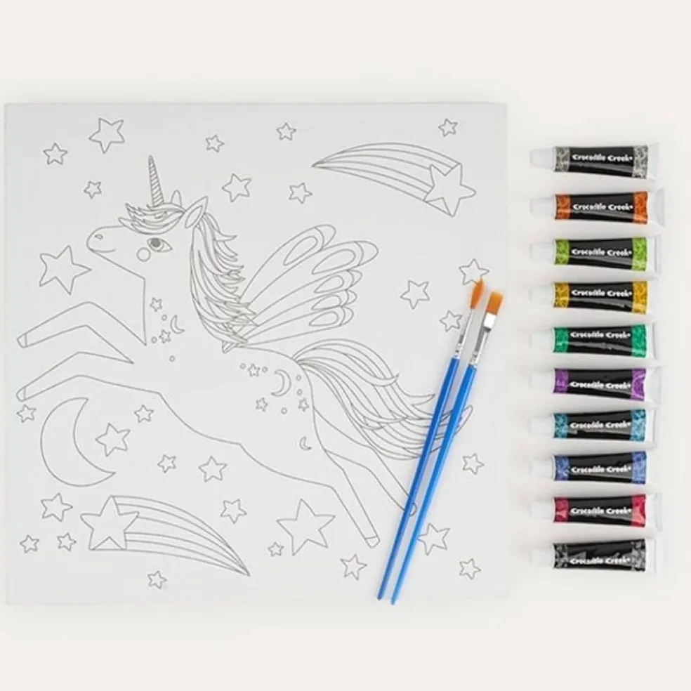 Crocodile Creek Puzzels Leinwand Malen Unicorn