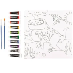 Crocodile Creek Puzzels Leinwand Malen Dinosaurier