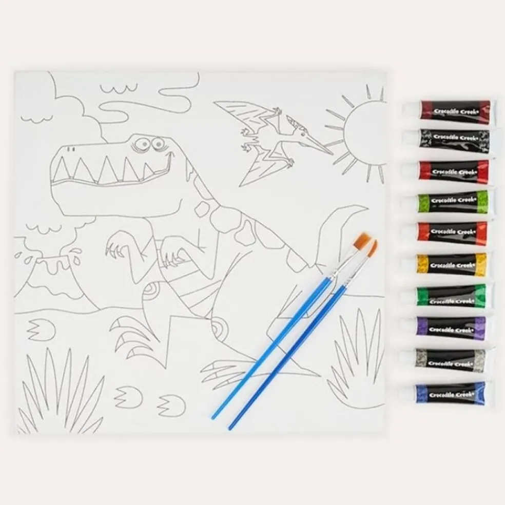 Crocodile Creek Puzzels Leinwand Malen Dinosaurier