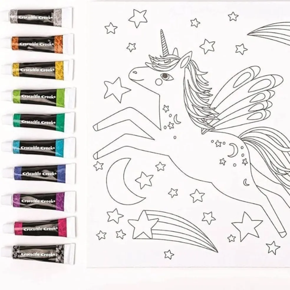 Crocodile Creek Puzzels Leinwand Malen Unicorn