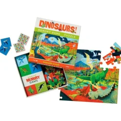 Crocodile Creek Puzzels Memo-Spiel & Puzzle Dinosaurier 48 tlg.