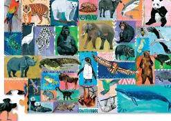 Crocodile Creek Puzzels Memo-Spiel & Puzzle Endangered 48 tlg.