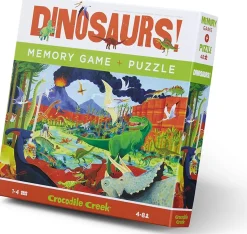 Crocodile Creek Puzzels Memo-Spiel & Puzzle Dinosaurier 48 tlg.
