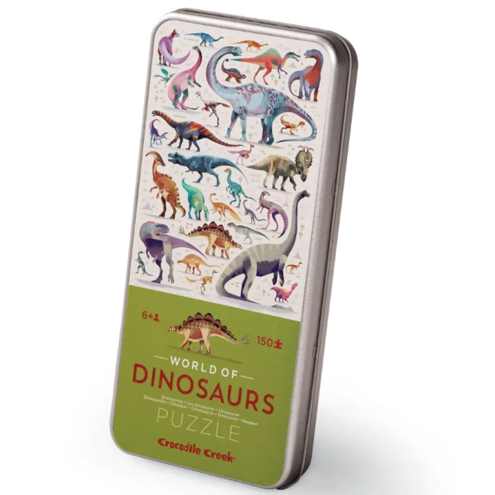 Crocodile Creek Puzzels Puzzle Zinndose Dinosaurier 150 Teile 6 Jahre+