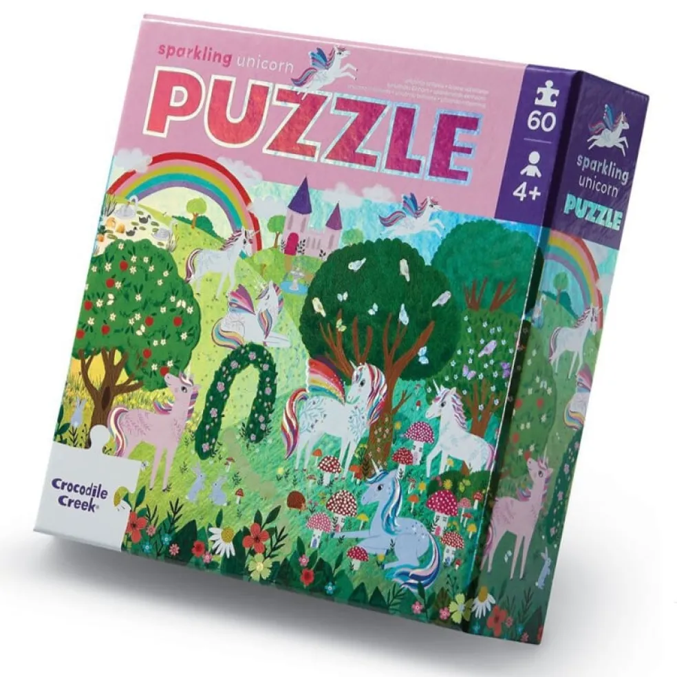 Crocodile Creek Puzzels Puzzle Sparkling Unicorn 60 tlg. 4 Jahre+