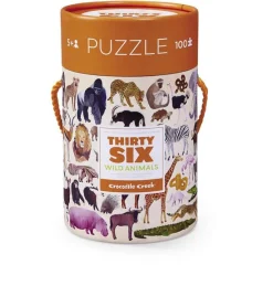 Crocodile Creek Puzzels Puzzle 36 Wilde Tiere 100 Teile 6 Jahre+