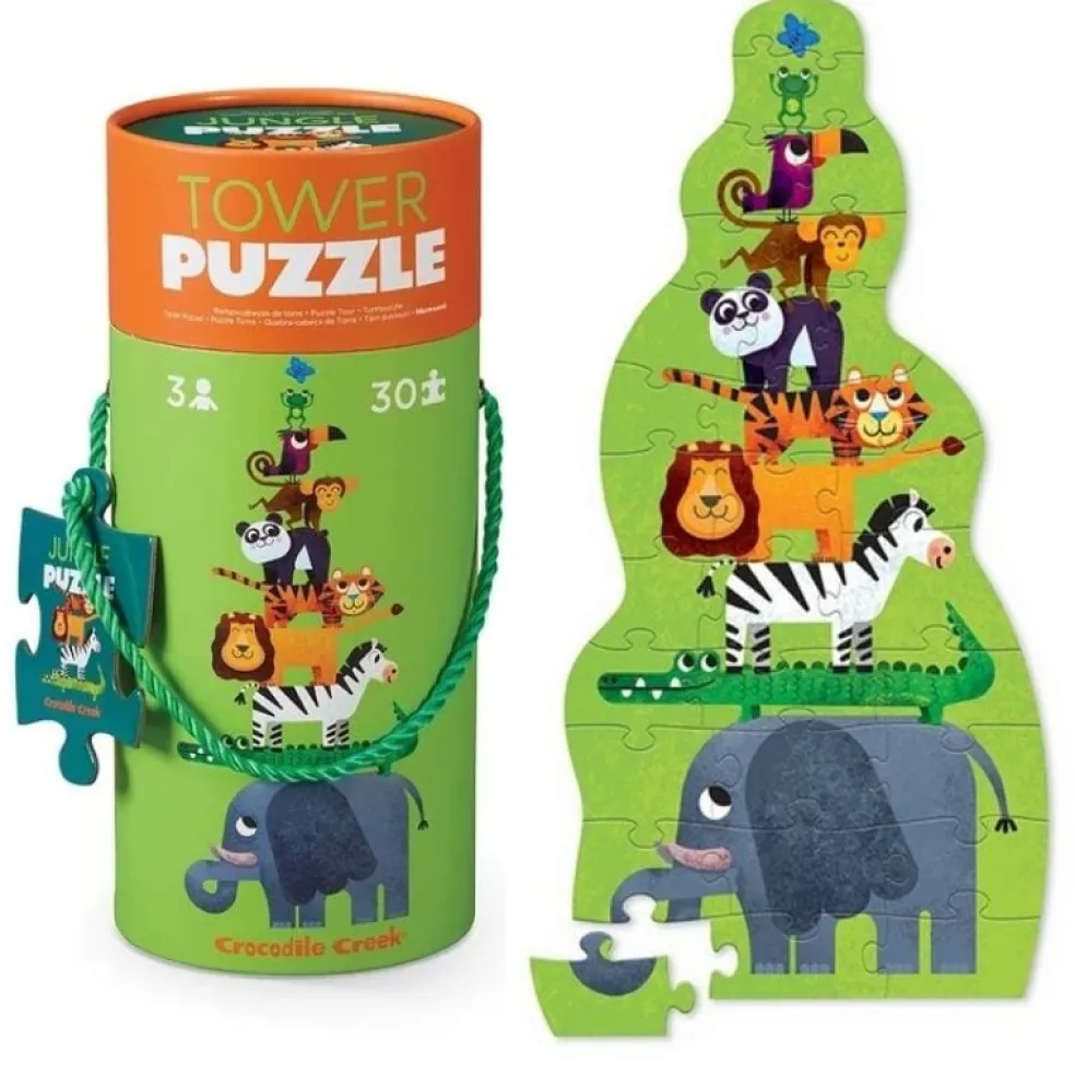Crocodile Creek Puzzels Puzzle Turm Dschungel 30 St. 3 Jahre+